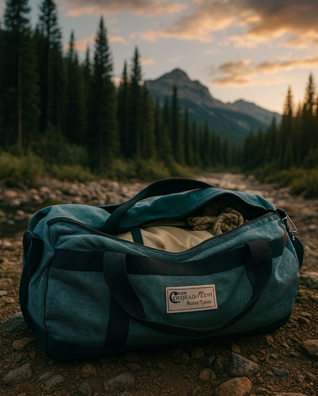 Cordura Duffle Bag on Trail