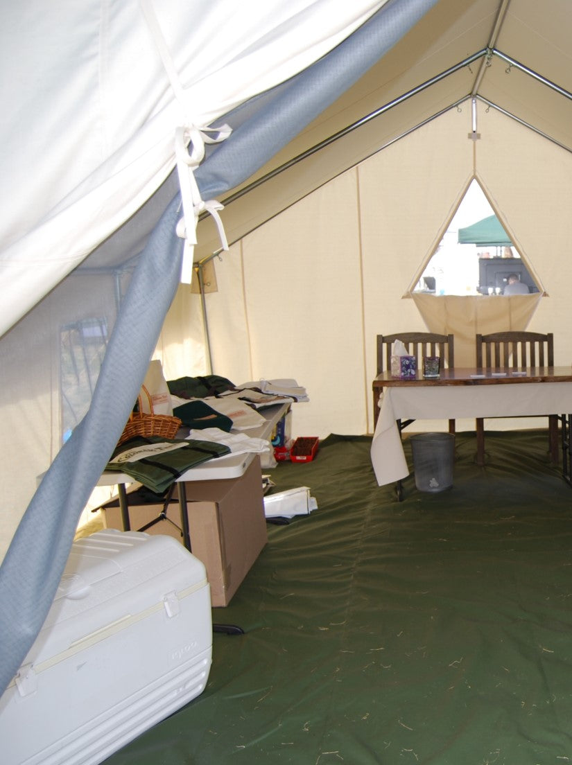 Wall Tent Floor: 18 oz Vinyl, Made to Order