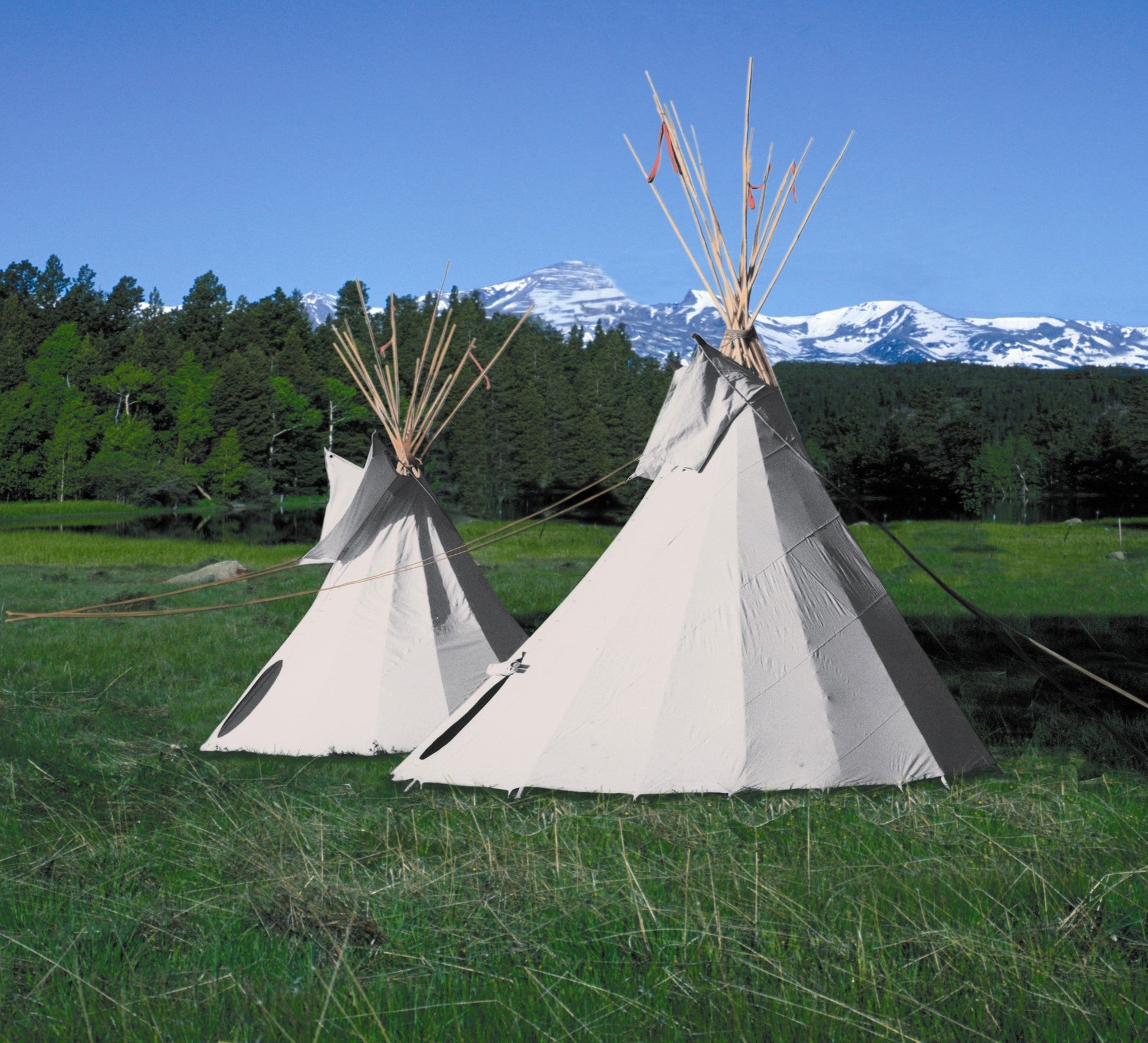Traditional Canvas Tipi Tent: Handmade in Denver