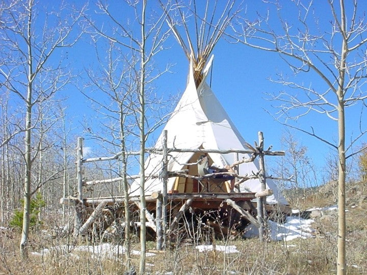 Traditional Canvas Tipi Tent: Handmade in Denver