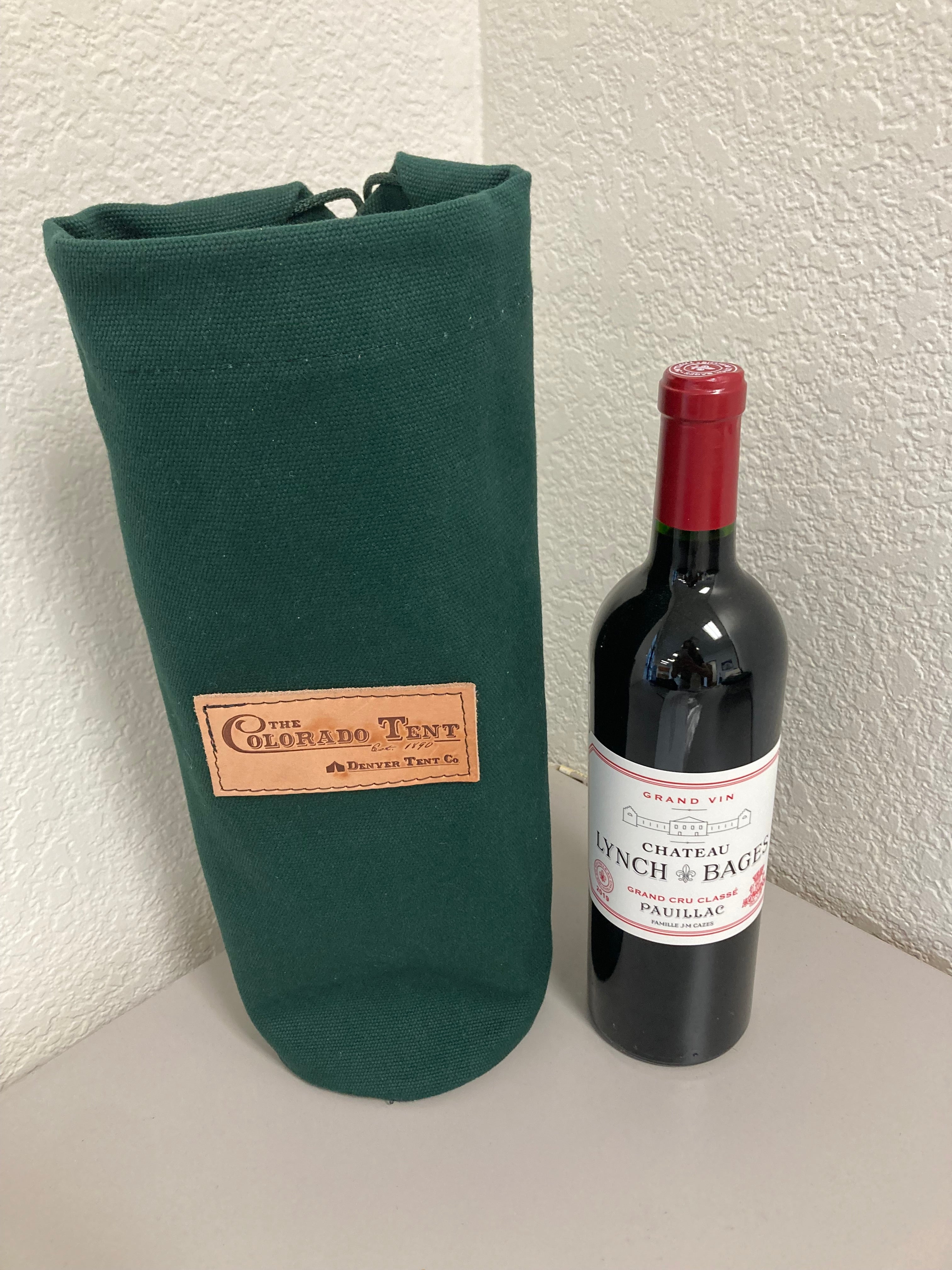 Canvas gift bag for wine or alcohol