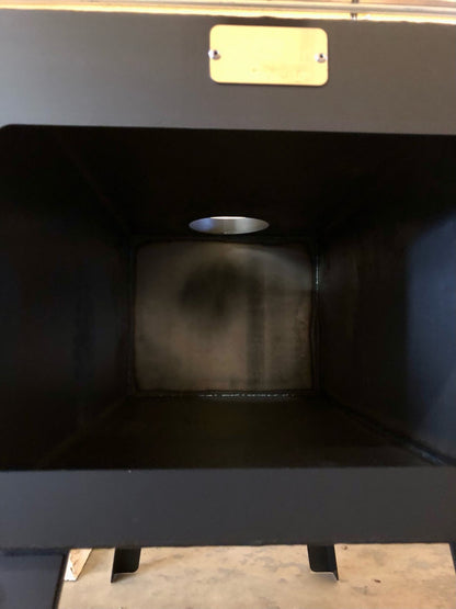 Explorer Wood Stove Kit by North Woods Fabrication, inside the firebox