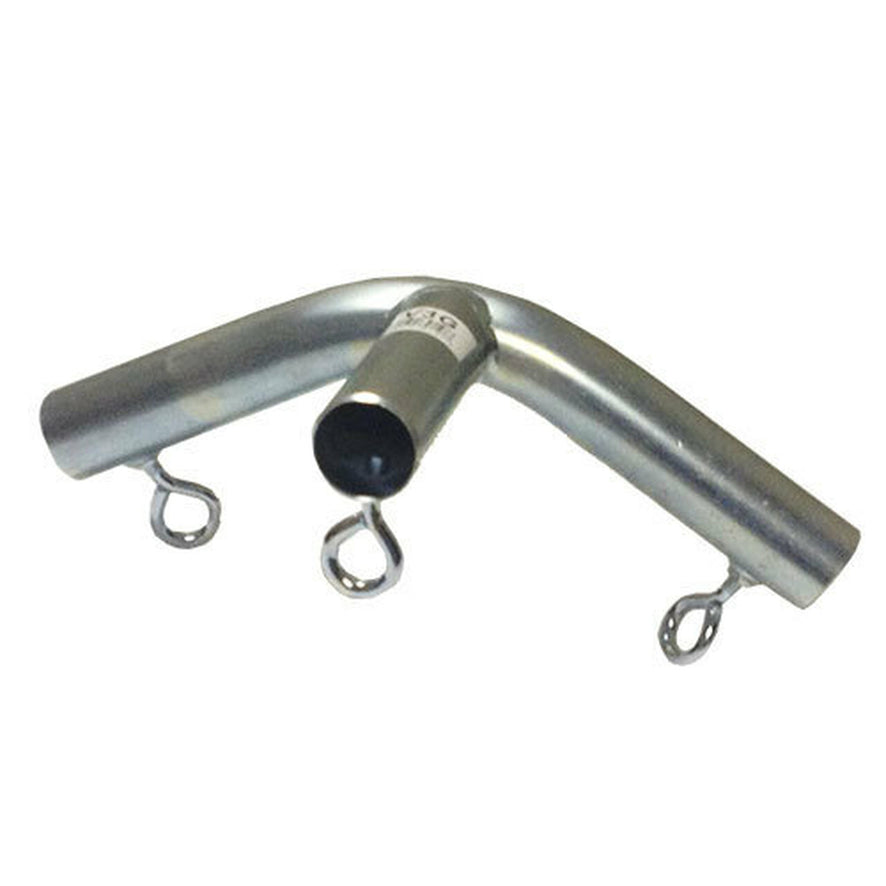 Heavy-duty galvanized steel tent coupler/fitting with eyebolts